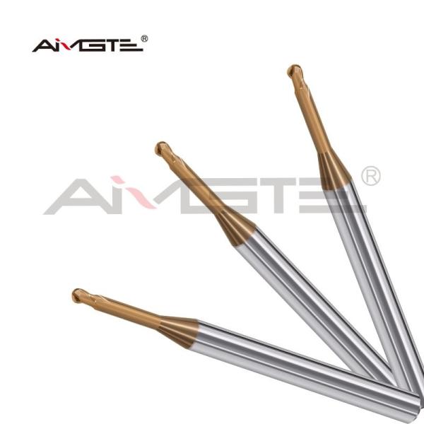0.3mm - 6mm Carbide Ball Nose End Mill 2 Flute Ball Nose Router Bit Deep Groove 3D Engraving