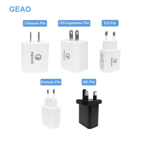 White 2.22A 9V 20W Fast Charger GaN With Over Current Safety Protection
