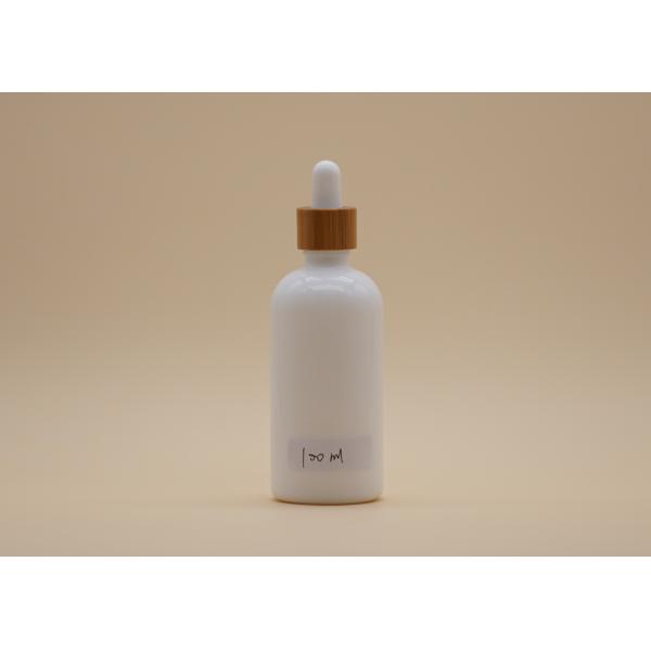 Капельница формы цилиндра белая стеклянная разливает 100мл по бутылкам для косметической упаковки