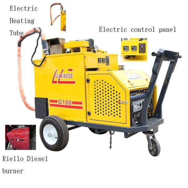 Portable Asphalt Road Crack Filling Machine With Gasoline Generator