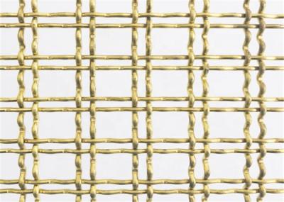 Rede de arame frisada 2.5mm de bronze decorativa dos armários