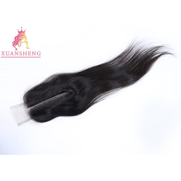 Deep Middle Part Kim Closures 2x6 Straight 100 Unprocessed Human Hair Closure