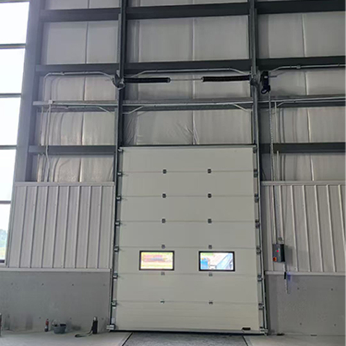 SUS304 Stainless Steel Industrial Sectional Overhead Door For Commercial Vehicle Parking Garages