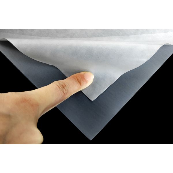 Super Soft Thin TPU Hot Melt Adhesive Film Milky Transparent Dual Color High Tensile Peel Force Multi-Cycle Wash Resistant For Powder Puff Lamination