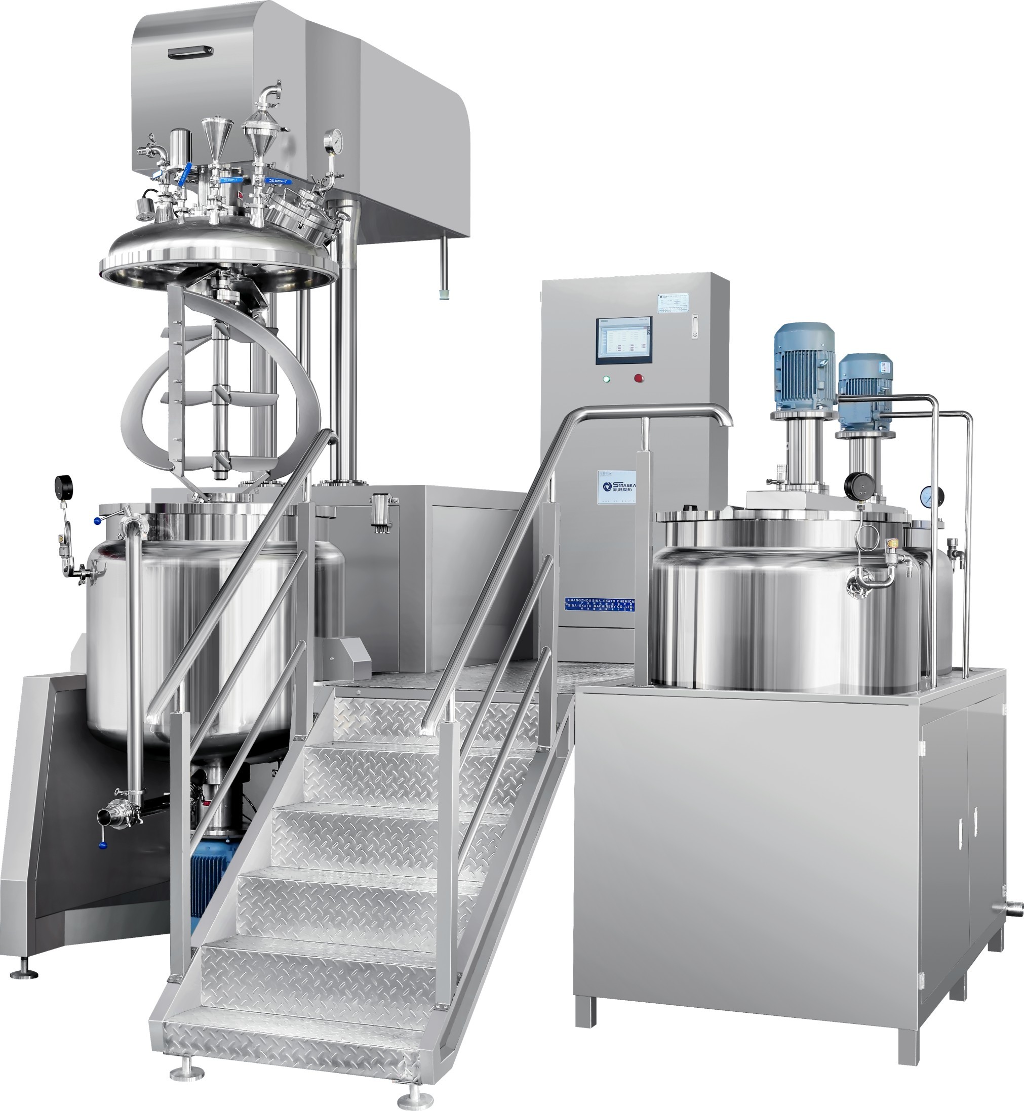 Water Cooling Jacket Homogenizer Vacuum Emulsifier Industrial Mixing Equipment