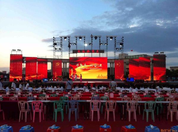 Display LED de location extérieure mobile sans couture en aluminium coulé anti-corrosion