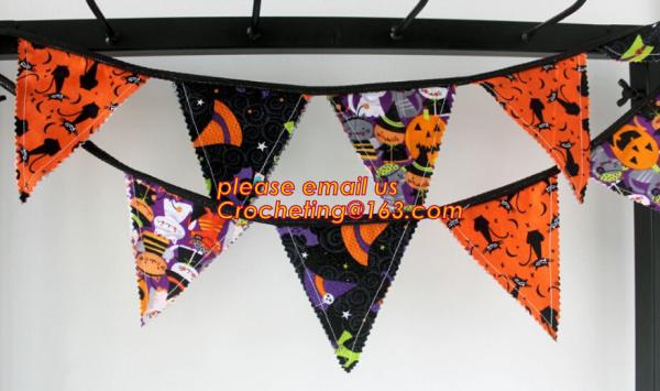 Lace Trimming Flag Banner HOLIDAY Decoration Halloween Softtextile Lace Fabric, ivory wedding decorations lace bunting