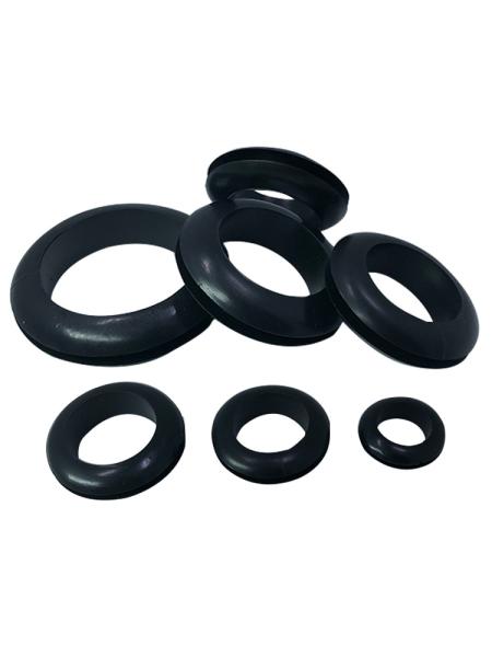 Protective Silicone Rubber Grommet White Black Color For Wire Management