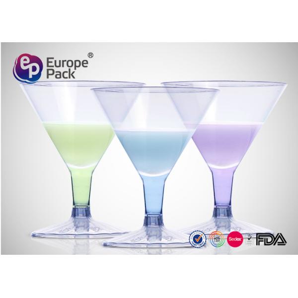 Anniversary Plastic Champagne Glasses 138Ml PS Disposable Champagne Flutes