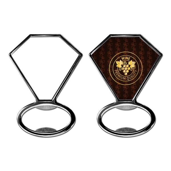 Abre botellas de sublimación personalizado Magneto de nevera de metal para sublimación