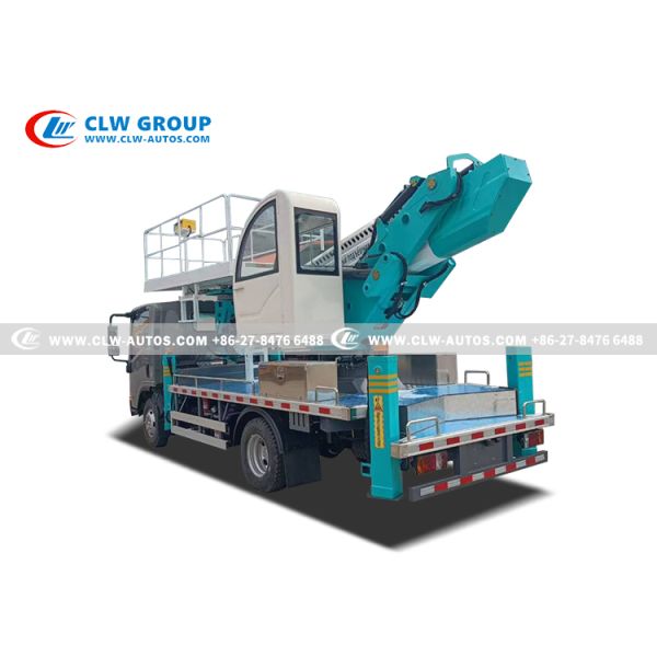 Isuzu KV100 4x2 23-Meter Aerial Work Platform Truck with 300kg Stainless Steel Platform and CAN Bus & Wireless Remote Control