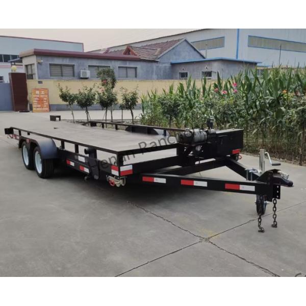 5t 5m*2.2m Platform Truck Semi Trailer Axle Double-Axle Electric Brake