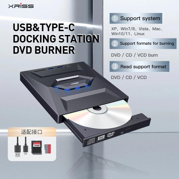 Внешний CD DVD Burner USB 3.0 USB C CD-RW Диск DVD-RW Burner Writer Player