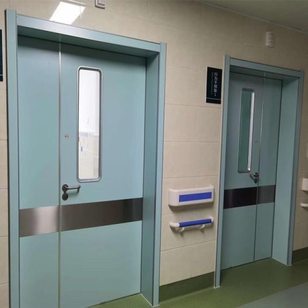 Honeycomb Paper Automatic Stainless Steel Hospital Room Door Soundproof