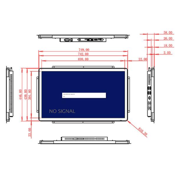 32-Inch Screen for Industrial Monitoring and Smart City Projects