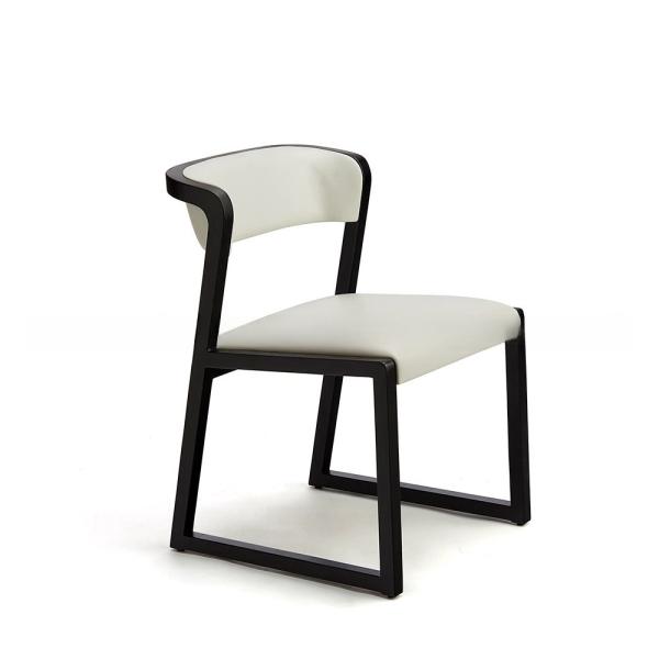 Meubles de chaise en bois de rose rectangulaire confortables sans appuie-bras