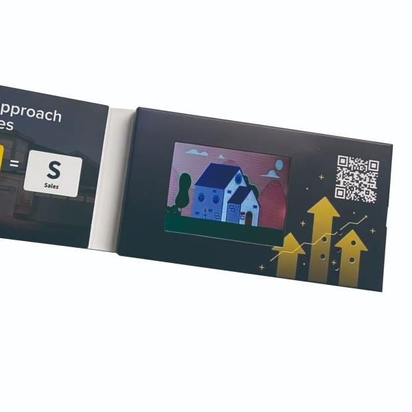 HD 2.4 Inch Video Business Card Video Visiting Card For Real Estate Marketing