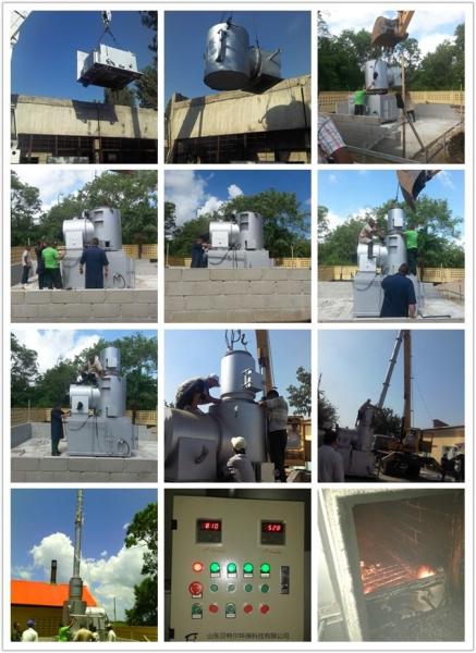 Waste Burning Carbon Steel Plasma Gasification Incinerator with Heat-resistance Bricks