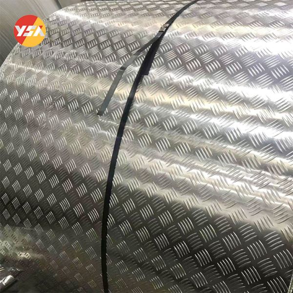 1060 1070 PE PVDF Coating Diamond Orange Peel Stucco Embossed Aluminum Coil