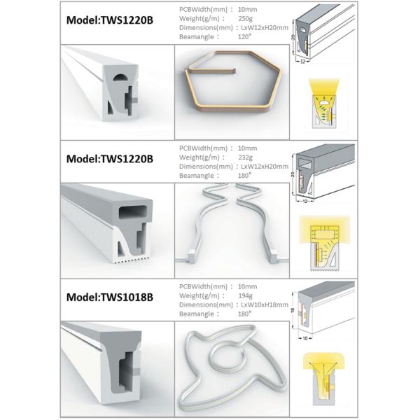Гибкая трубка 12×12mm силикона СИД для неонового ODM OEM светов СИД