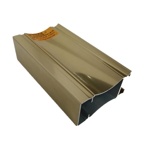 6063 OEM Customized 6m Machined Golden Polished Aluminium Profiles for Building Decoration