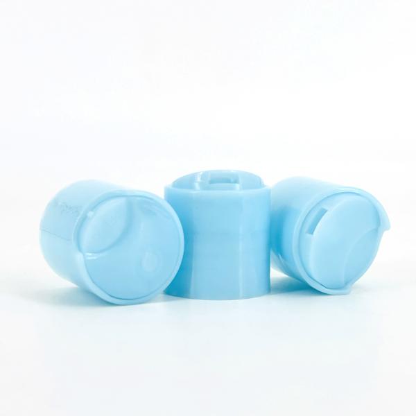 28/410 28mm Plastic Light Blue Disc Top Cap For Lotion Toner Serum Liquid Soap