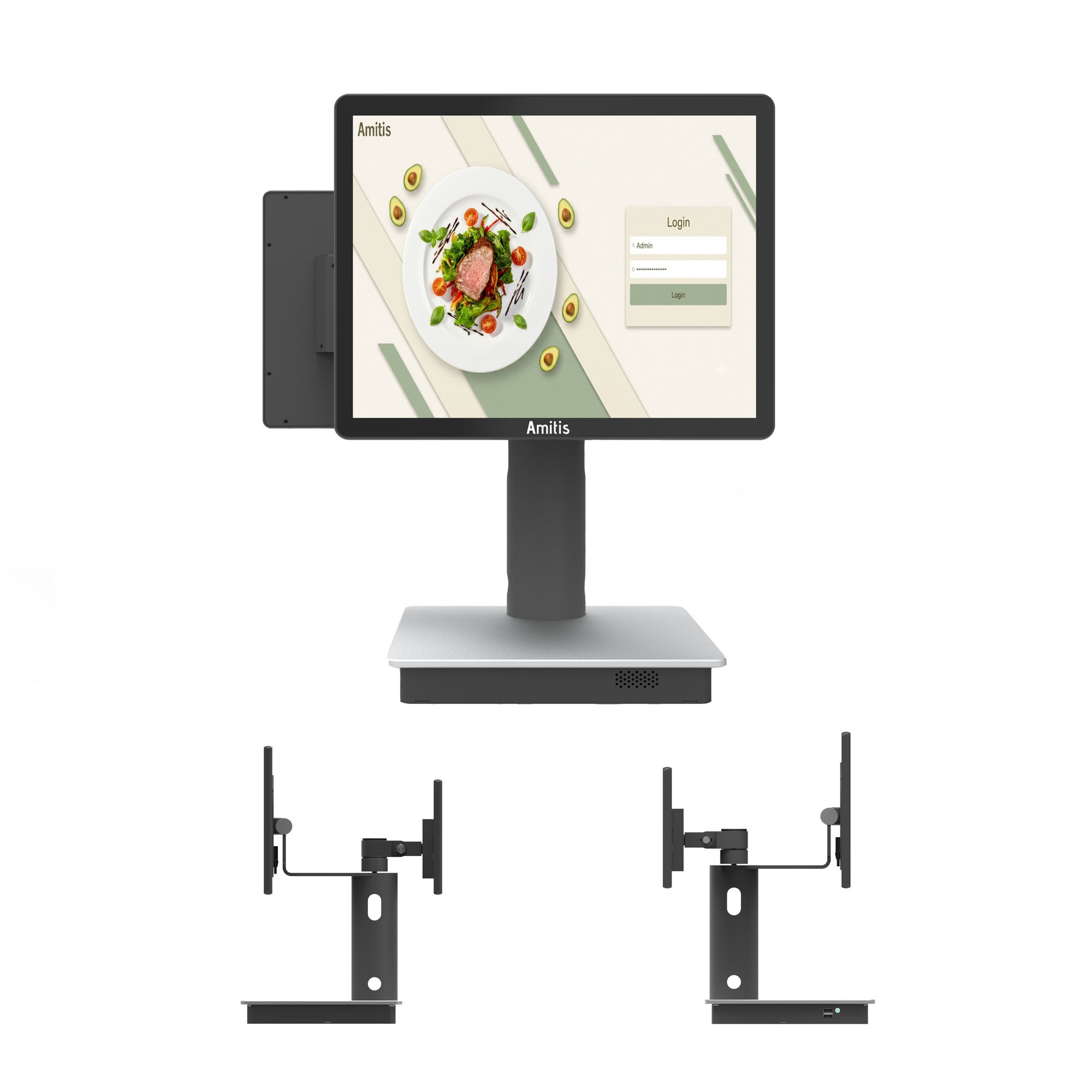 Intel N95 Workstation Windows All In One POS Terminal For Supermarkets Pharmacies