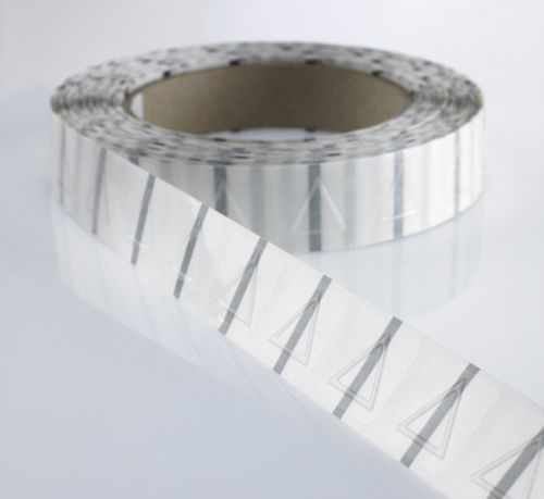 Etiquetas táteis do triângulo feito sob encomenda do ANIMAL DE ESTIMAÇÃO para alertar as cortinas, diâmetro de 25mm