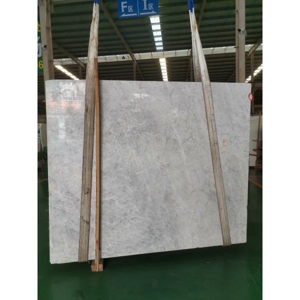 Yabo White Marble Stone Slab Translucent Grey Cloud 1.5cm Thick