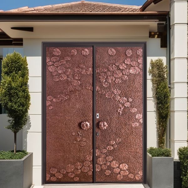 Modern Luxury Home Entry Doors Anti Theft Manual Swing Entrance Door