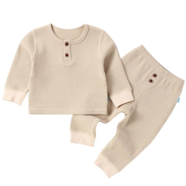 Autumn long sleeves newborn children's clothing sleepwear two pieces 4 colors optional kids baby clothes sets