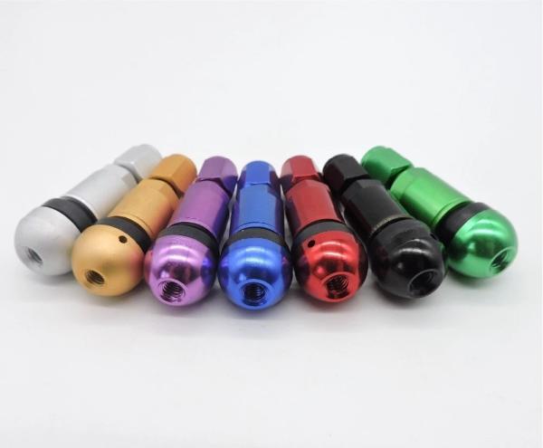 Aluminium Alloy Car Tyre Valve Tubeless , Colorful Tpms Tire Valve MS525