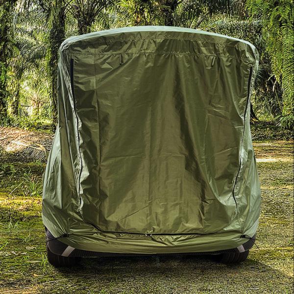 200*120*240CM Army Green Waterproof Silver Coated Polyester 210D SUV Camping Tent Easy Setup 2 Person UV Protection