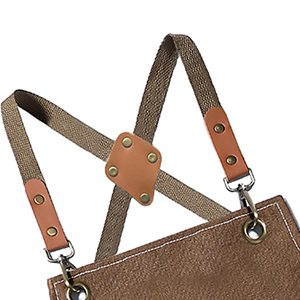 Gardening Work Garden Tools Storage Aprons Waterdrop Resistant Cotton Canvas Cross Back Adjustable Apron