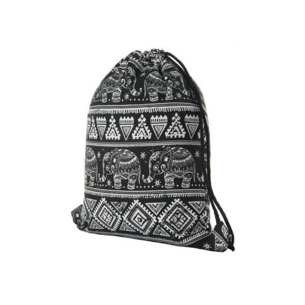 Practical Canvas Drawstring Bags Hiking / Traveling / Shopping Use