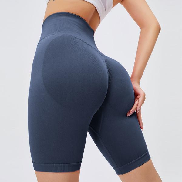 Summer Scrunch Butt Yoga Shorts Seamless Solid Color Workout Running Shorts Leggings