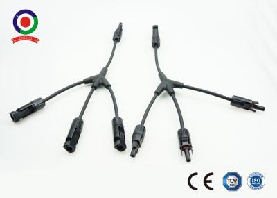 Tipo um do CE IP67 Y a três conectores fotovoltaicos solares do ramo