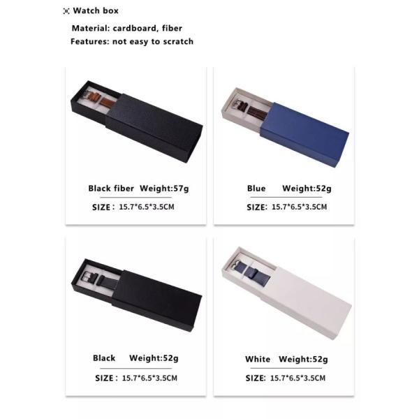 упаковка подарка коробки дозора прямоугольника 52g коробки дозора PU 15.7cm кожаная