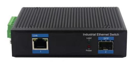Industrial Grade PoE Switch 1 port 10/100/1000Mbps PoE + 1 port 1000Mbps SFP Fiber （DF-1FG-1GPI ）