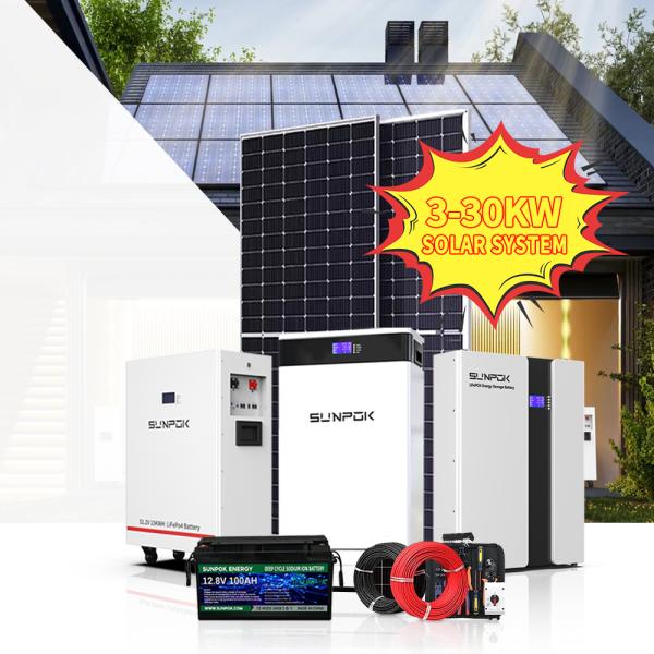 5KW Full Solar Energy System Lifepo4 Battery Solar Technology Monocrystalline Solar Panel 10kw 15kw