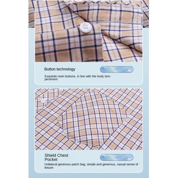 Men's POLO Print Dress Formal Shirts 100% Cotton Men's Casual Shirt Chemise Homme Woven