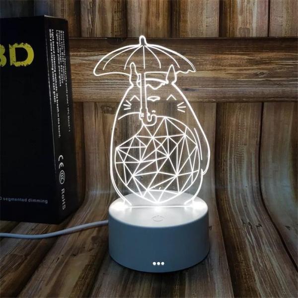 custom designs Indoor Acrylic 3D LED  Night  Light for Gift , OEM Decoration LED Light in many colors