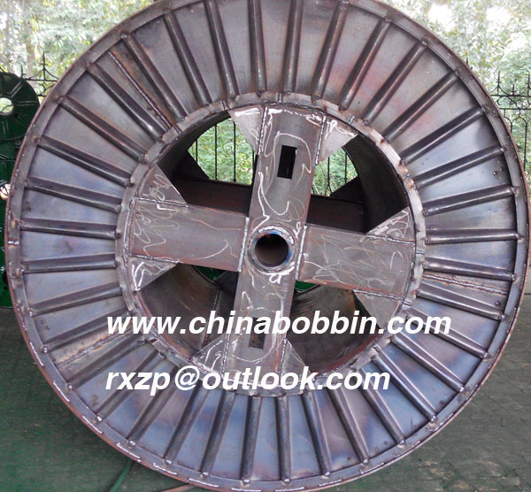 Pressed steel bobbin cable spool for steel wire cable copper corrugated bobbin cable steel