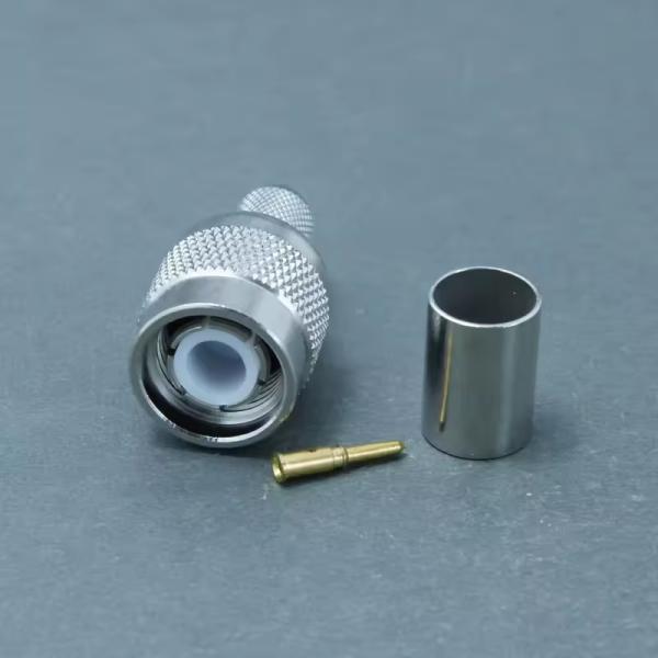 Plug Crimp Connector RF Coaxial TNC Male for RG6 Cable 1P(AE)*1