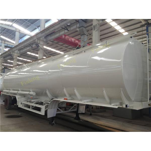 3 Axles 42 CBM Fuel Tanker Semi Trailer FUWA axles diesel tanker trailer for sale