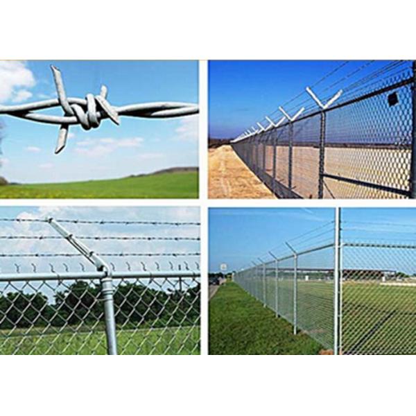 Tradition Twisted Barbed Wire Mesh Fence Powder Coated With 1.5-3cm Barb Length