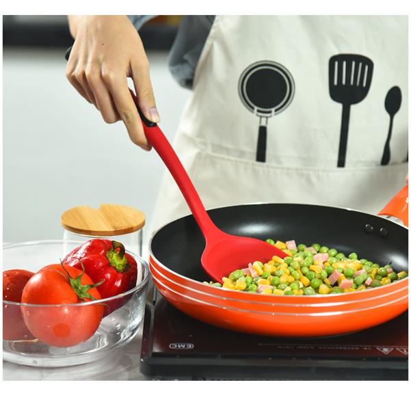 Устойчивый набор утвари силикона 5 частей Kitchenaid Eco шпателя силикона дружелюбный