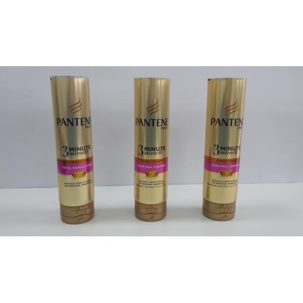 Clear Plastic Packaging Tube Coating Aluminum Cosmetic Tubes Golden Shiny Material