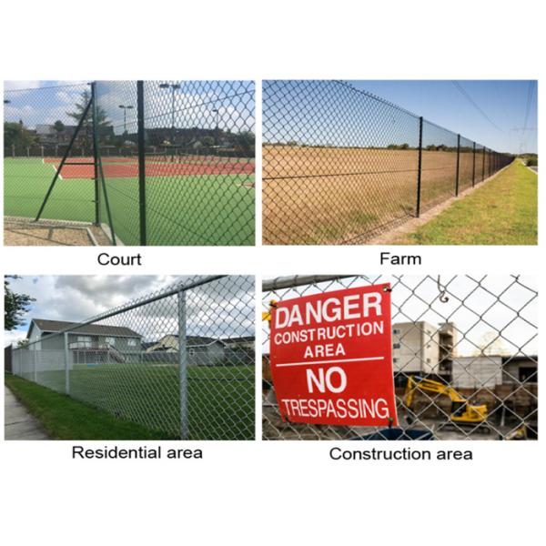 2 дюйма * 2 дюйма оцинкованная цепная проволока ограждение алмазная дыра зеленый ПВХ покрытый