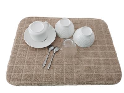Tapis de séchage de plat de Microfiber d'absorption